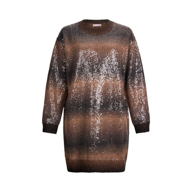 Abito corto Donna sfumato con paillettes