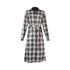 Abito Donna a quadri con cintura sur ton