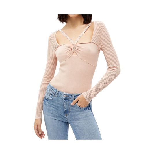 Maglia Donna con spalline borchiate