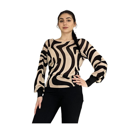 Women's shirt with zebra print