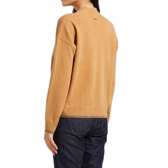 immagine laterale Maglia beige da Donna LIU JO scollo a V