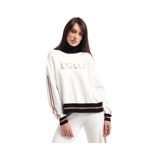 Maglia Donna con logo a paillettes