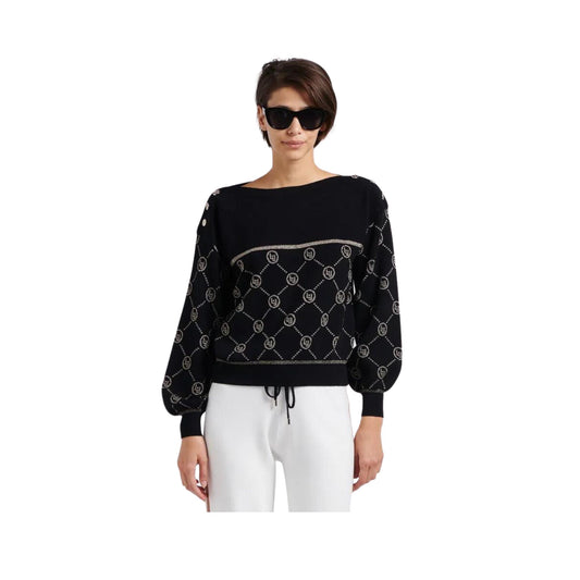 Maglia Donna con motivo logato a rombi