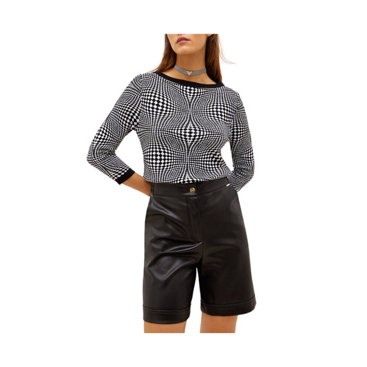 Maglia Donna con lavorazione jacquard optical