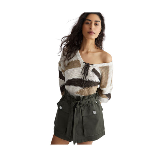 Pullover Donna con intarsio