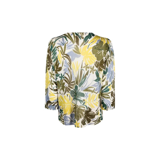 Maglia Donna girocollo con motivo maculato