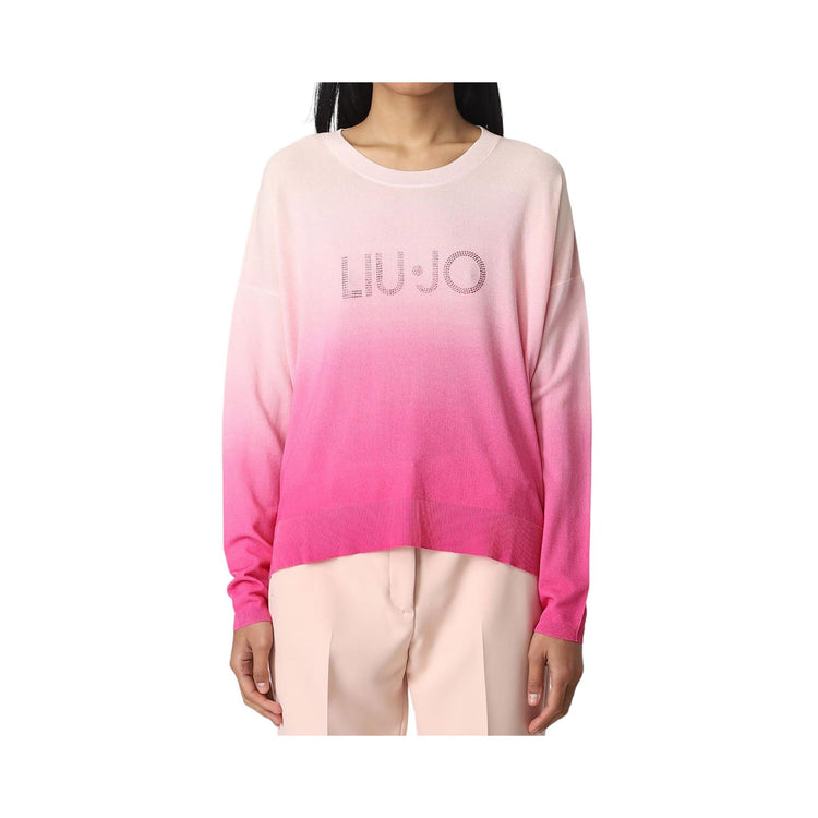 Women's sweater with degradé nuances