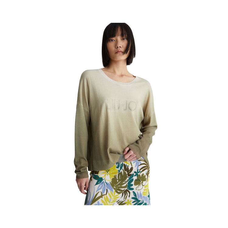 Women's sweater with degradé nuances