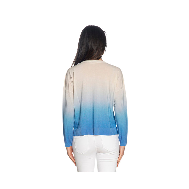 Women's sweater with degradé nuances