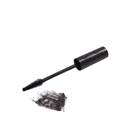 Immagine frontale Mascara scovolino conico e colore Nero.