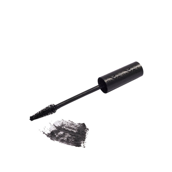 Immagine frontale Mascara scovolino conico e colore Nero.