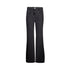 Jeans Donna lavaggio Nero a vita alta