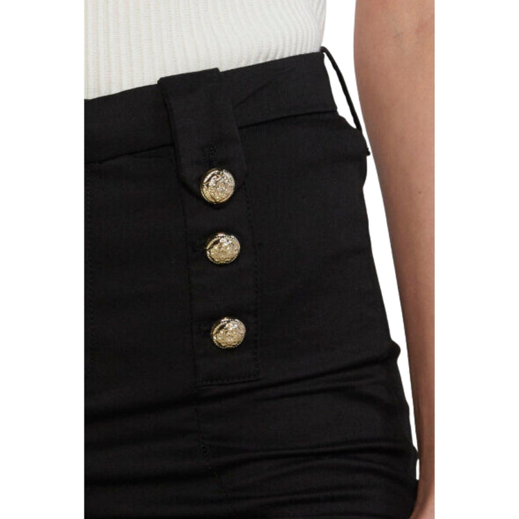Pantalone Donna con bottoni decorativi frontali