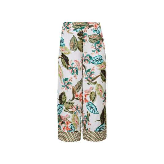Pantalone Donna con stampa tropical