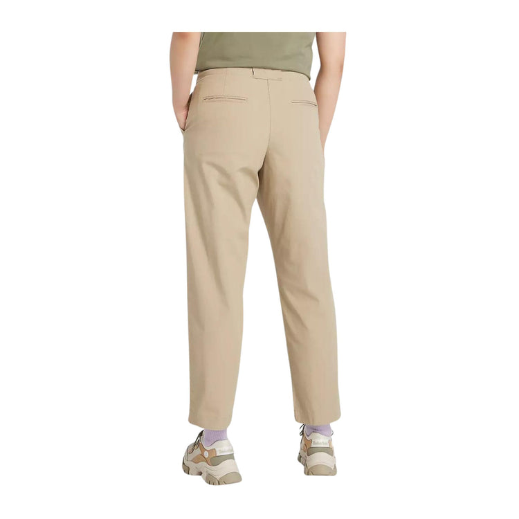 Pantalone Donna in morbido cotone con etichetta logo laterale