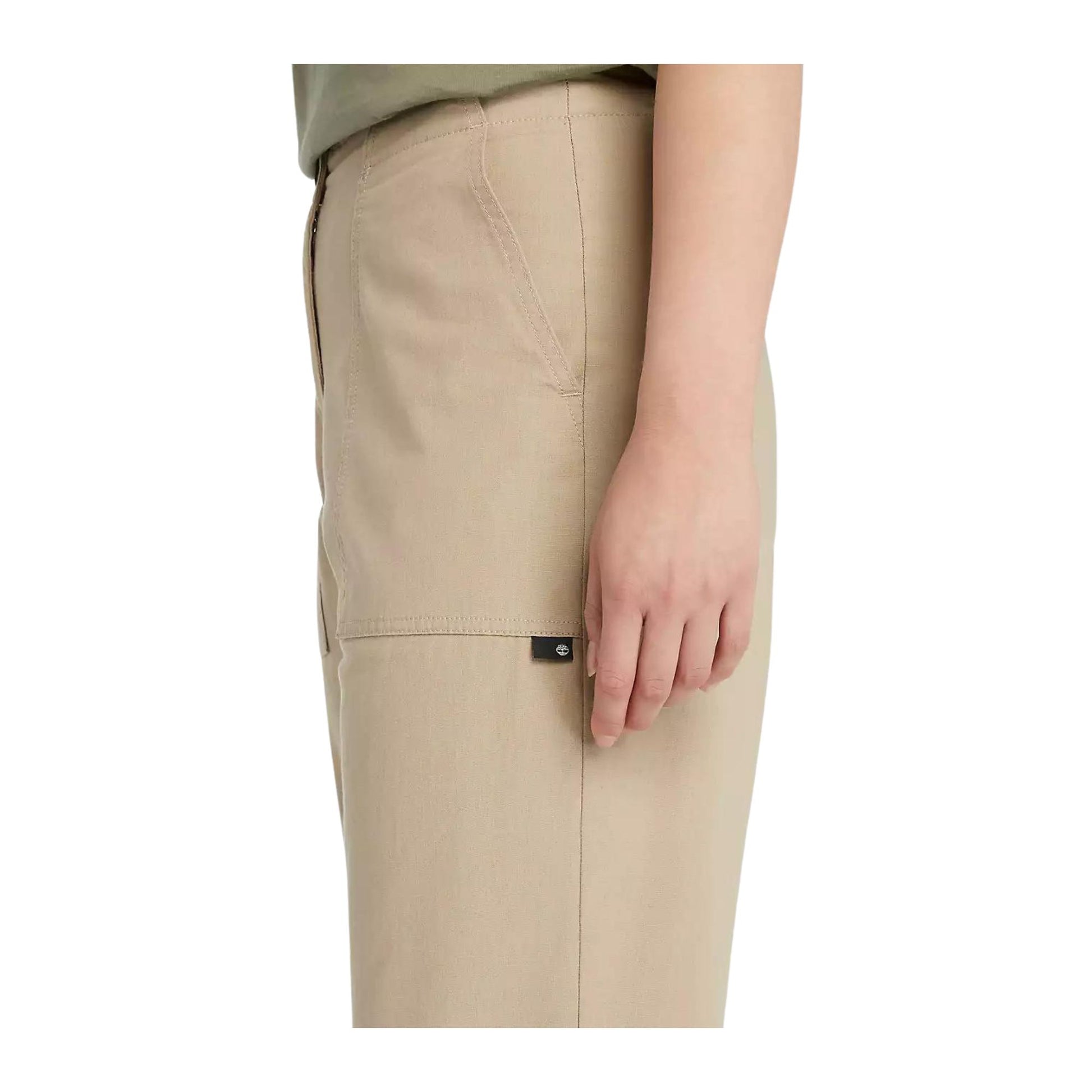 Pantalone Donna in morbido cotone con etichetta logo laterale