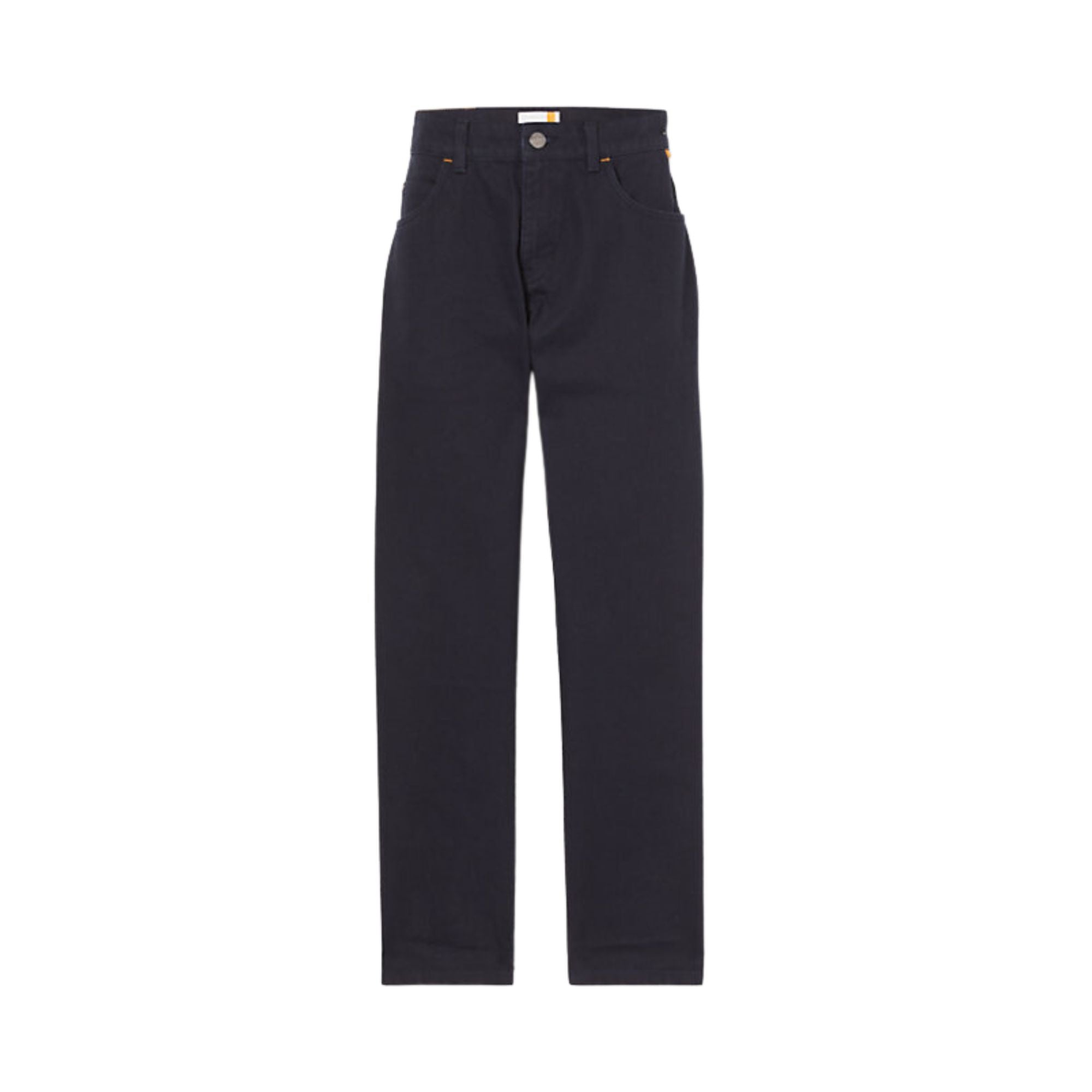 Pantaloni straight grigio perla gessati in bianco Pantaloni straight grigio perla gessati in bianco