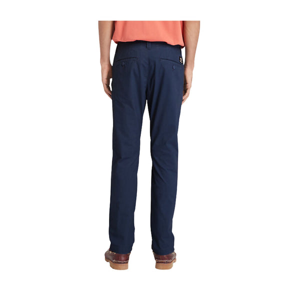 Pantalone da Uomo in popeline, modello chino, dal fit slim