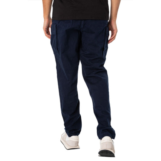 Retro Pantalone con tasche cargo sui lati colore Blu