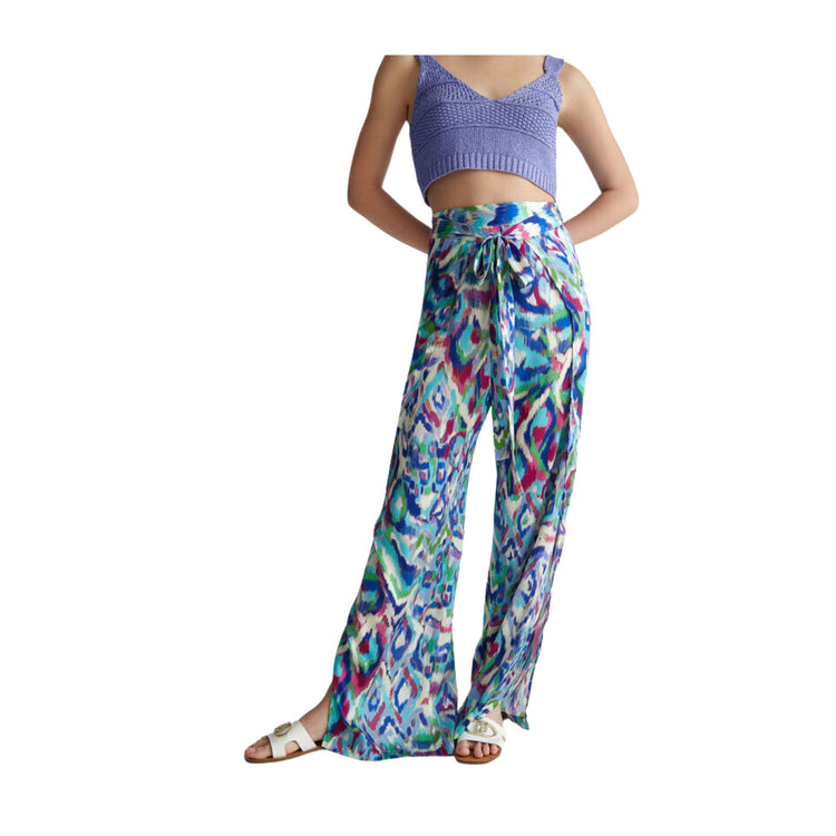 Pantalone Donna in raso stampato