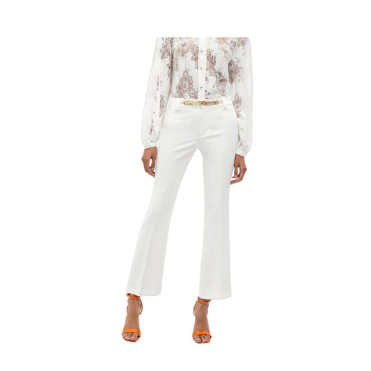 Pantaloni Stretch Donna Bianco