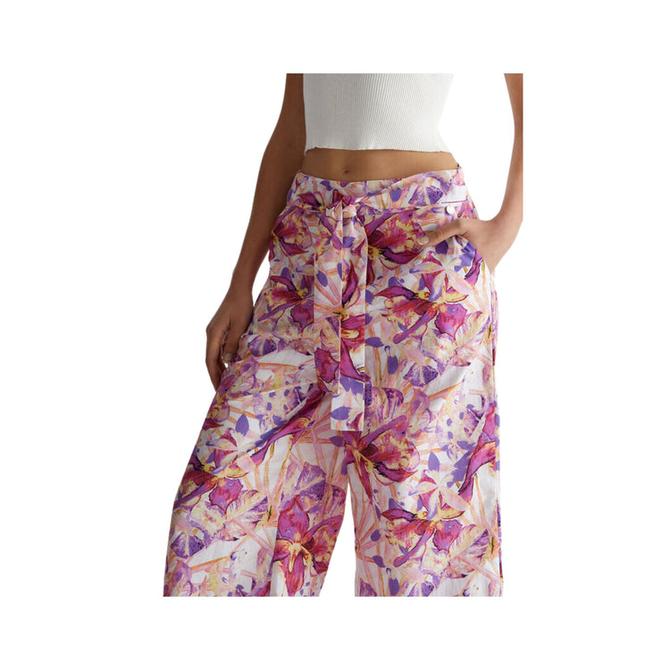 Pantalone Donna floreale ecosostenibile