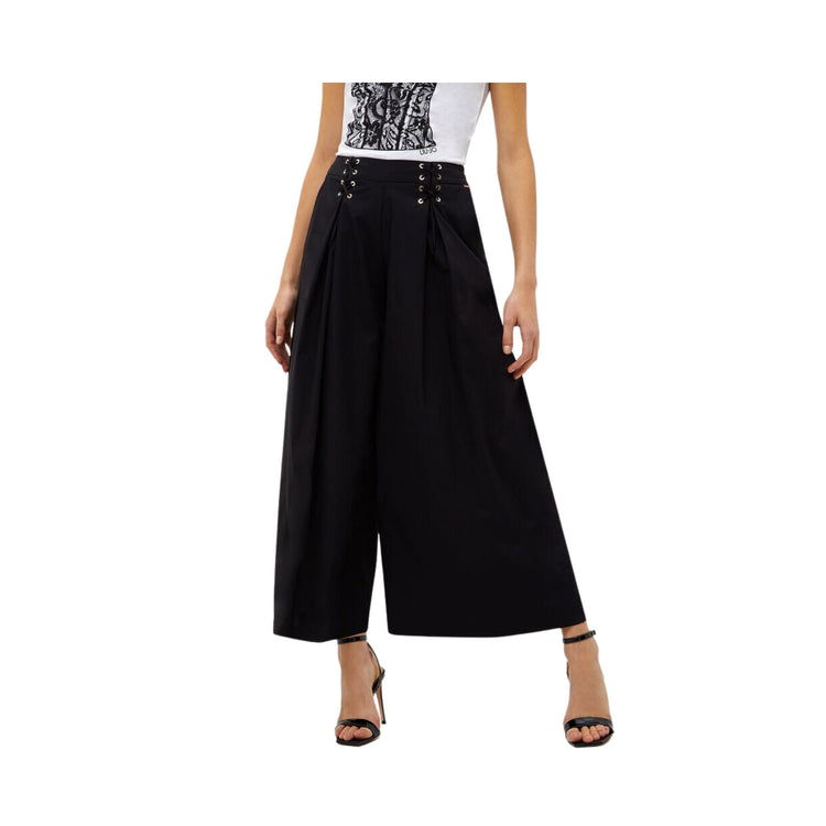 Pantalone Donna a palazzo cropped