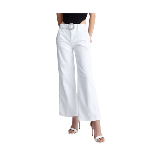 Pantalone Donna con cintura con fibbia gioiello