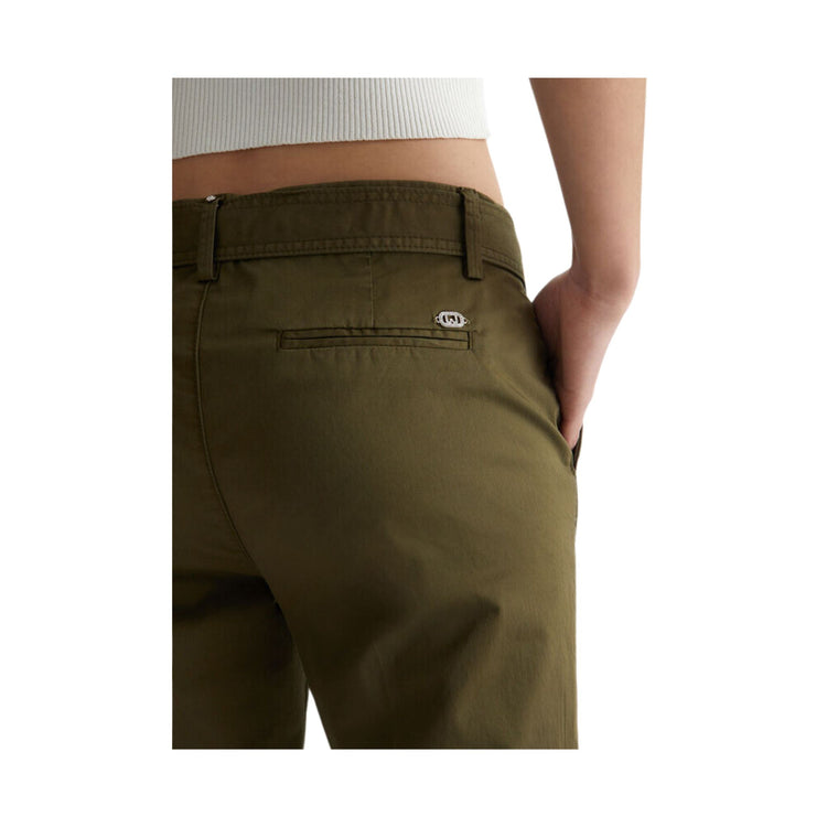 Women's trousers with applied belt