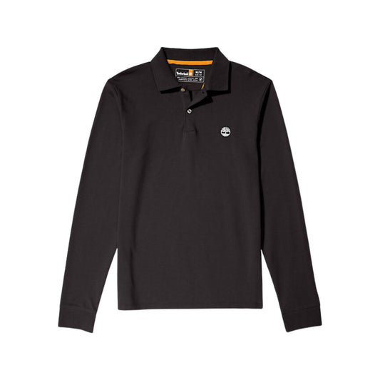 Men's polo shirt in solid color piqué