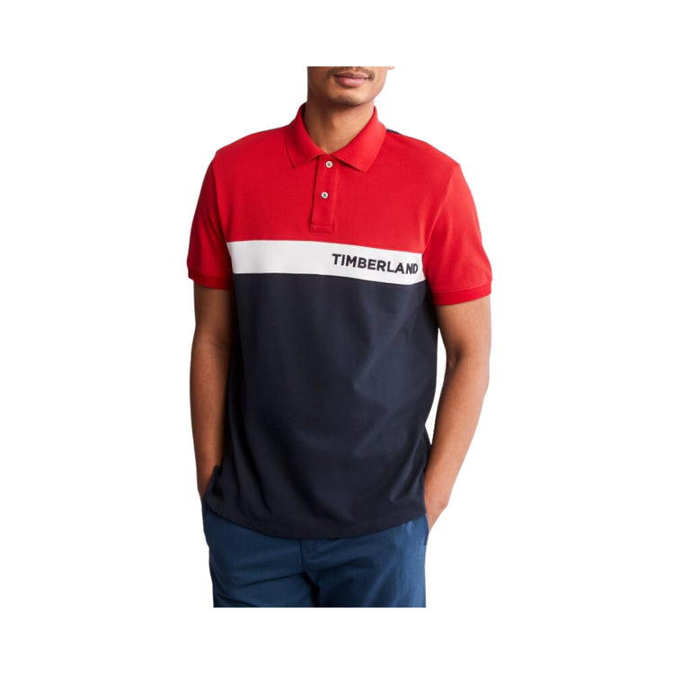Polo colour block pour hommes