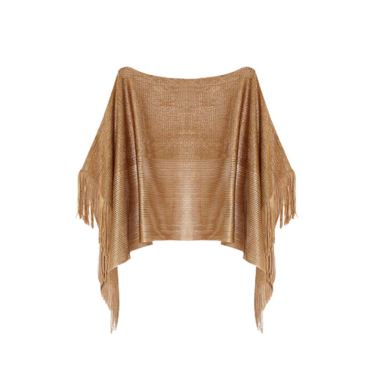 Poncho en maille pour femme