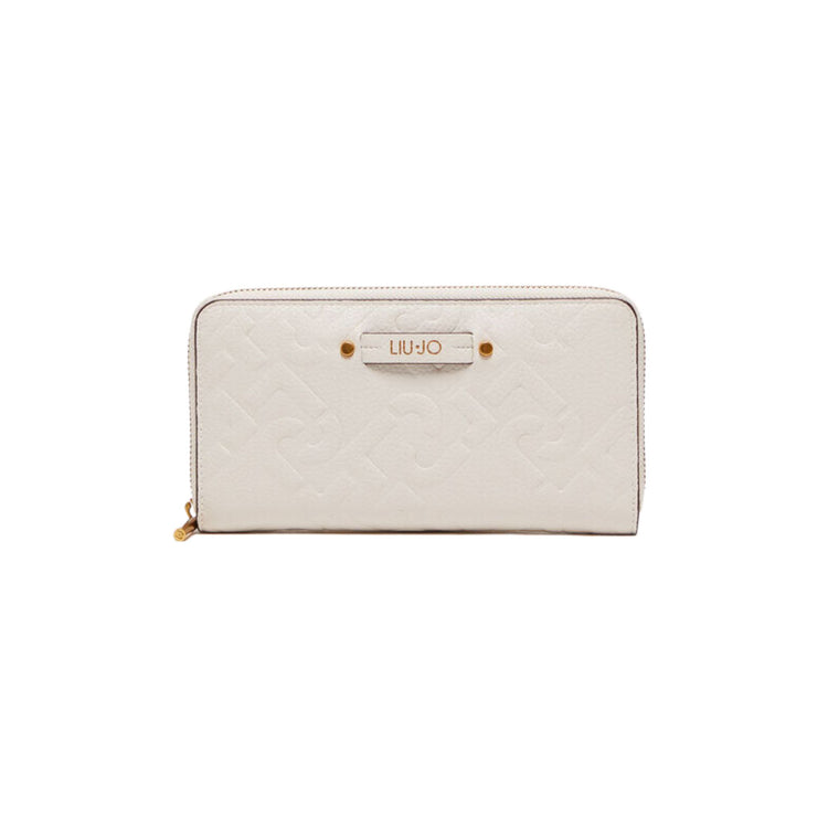 Women's wallet with logo print