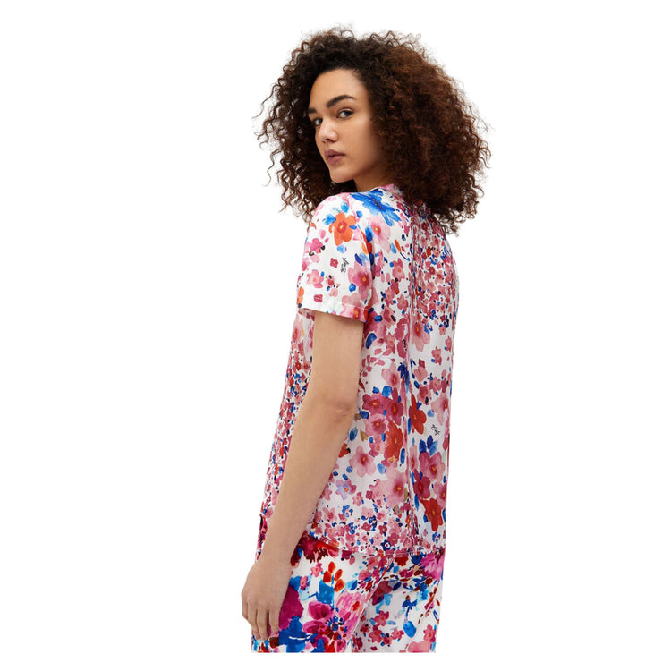 Women's T-shirt with floral print pattern