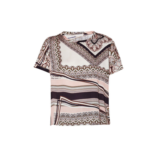 T-shirt da donna con fantasia a stampa floreale