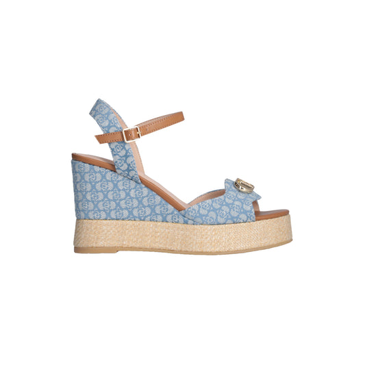 Sandali Zeppa donna in denim monogrma