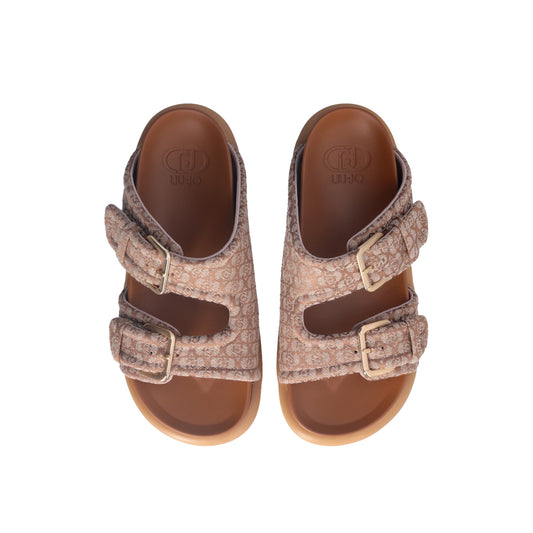 Sandali Donna con fascette bold Beige