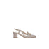 Slingback Donna in vernice beige