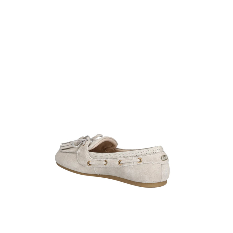 Mocassini Donna in suede con nappine grigio