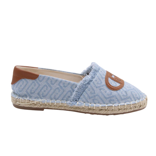 Sandali in denim azzurro da donna