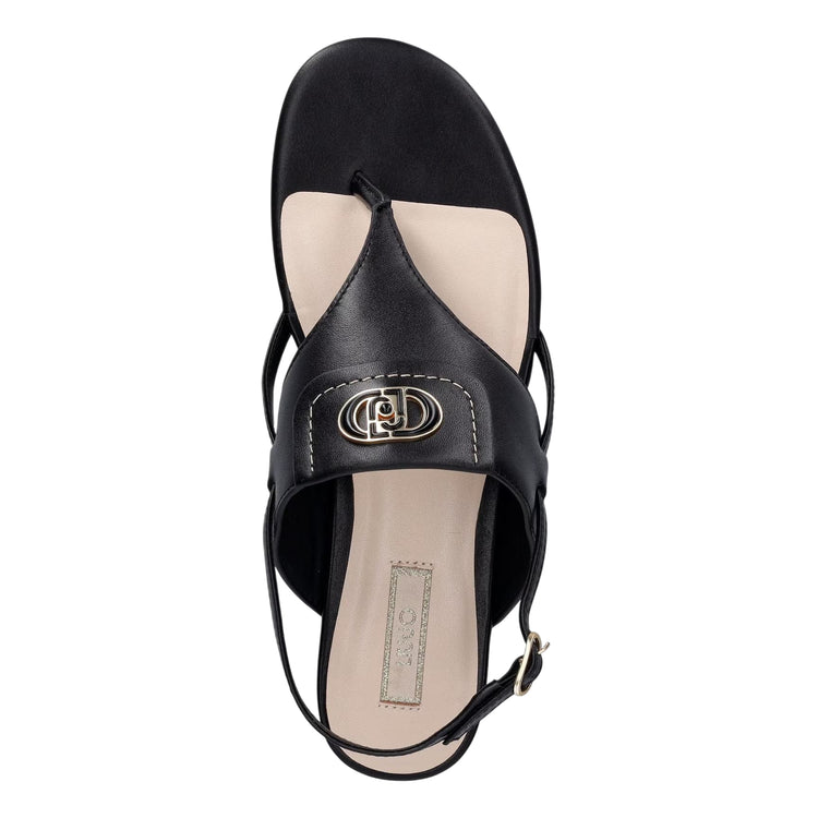 Sandali infradito Donna in pelle nera