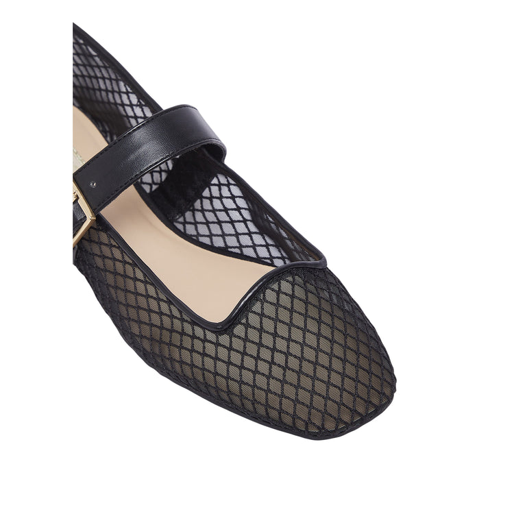 Ballerine Donna in rete Nero