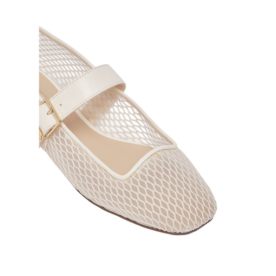 Ballerine Donna in rete Bianco dettaglio