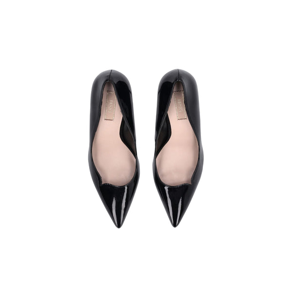 Décolleté Donna design lucido nero