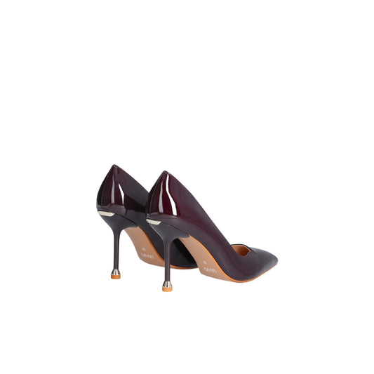 Décolleté Donna design lucido bordeaux