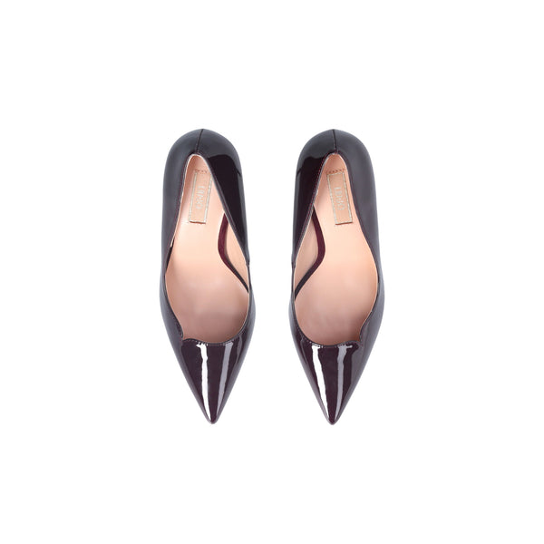 Décolleté Donna design lucido bordeaux