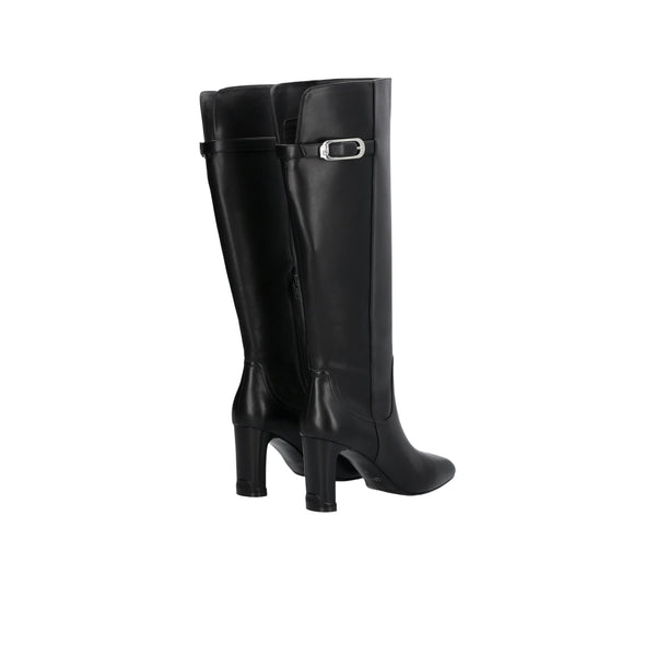 Stivali alti Donna con tacco largo Nero