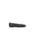 Ballerina Donna in misto pelle con logo frontale