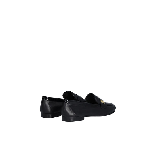 Mocassino Donna con tomaia in misto pelle e logo in metallo