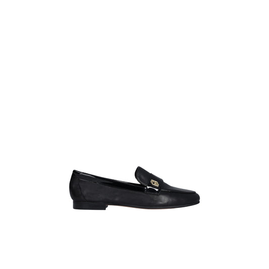Mocassino Donna con tomaia in misto pelle e logo in metallo